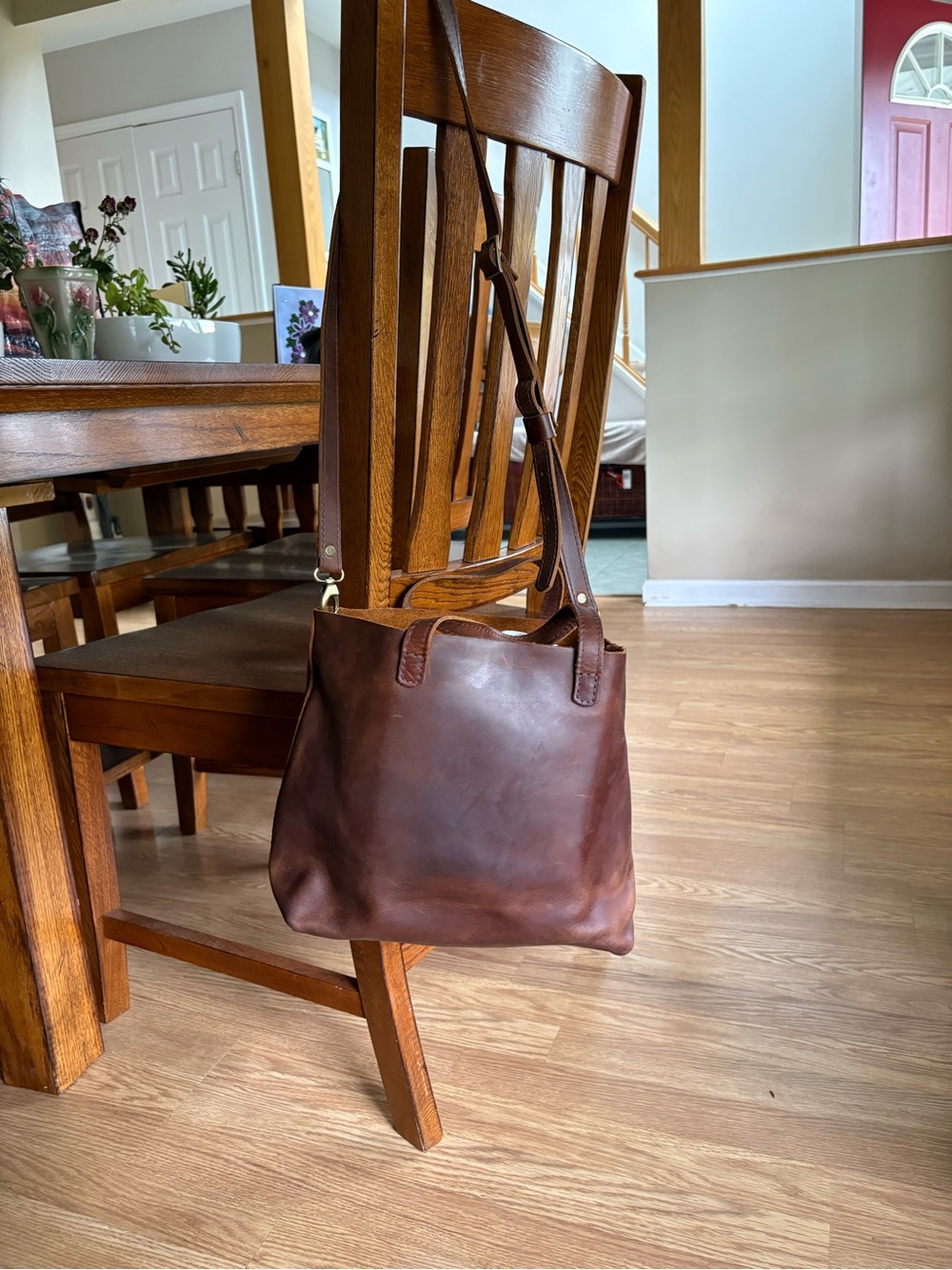 Classic Brown Portland Leather Goods medium Crossbody tote - Picture 2 of 13